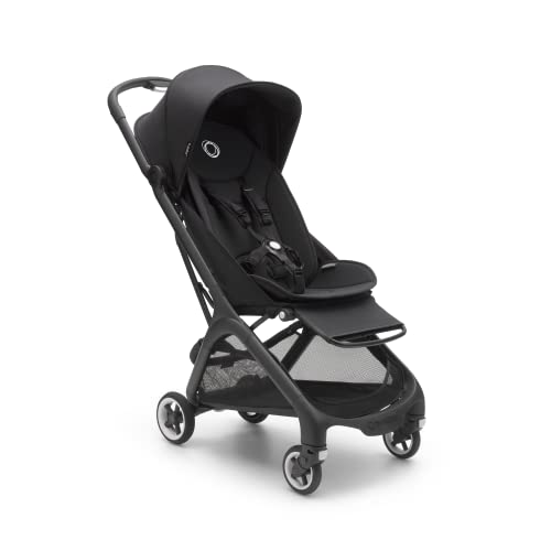 Image of Bugaboo Butterfly - 1 Second Fold Ultra-Compact Stroller - Lightweight & Compact - Great for Travel - Midnight Black