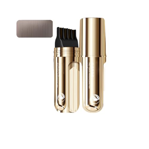 Pettine 2 in 1 per la colorazione dei capelli grigi, pettine portatile per la copertura dei capelli grigi, stick coprente, stick impermeabile e anti-sudore, ritocchi rapidi (Dark Brown)