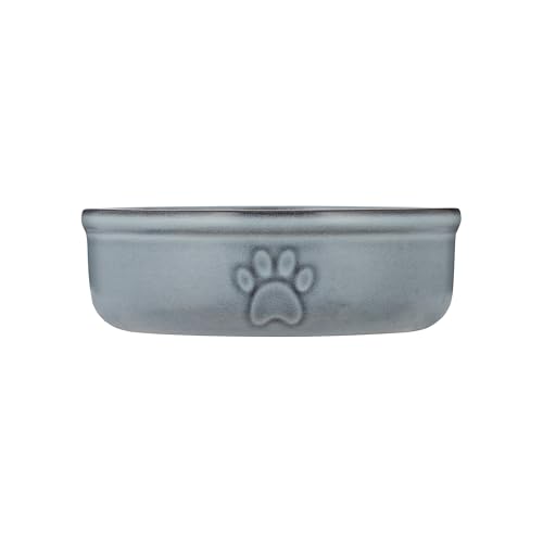 Mason Cash Reactive Paw Medium Dog Bowl 15cm Diameter 500ml Capacity Ideal for Medium Dogs Durable Stoneware Dishwasher & Freezer Safe