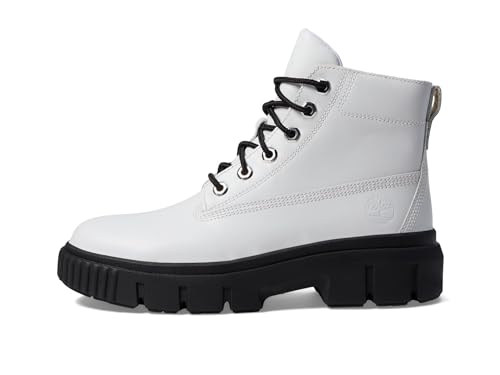 Timberland Timberland Women's Greyfield Leather Boot, White Full Grain, 6.5 Medium