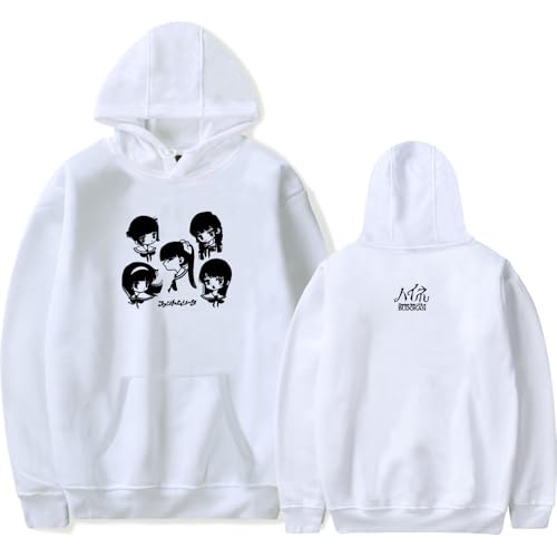 Ado BUDOKAN - Sudadera con capucha para hombre con estampado de hip hop, blanco, XL