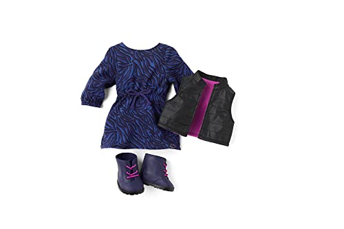 American Girl Truly Me 18-Inch Doll #92 With Brown Eyes, Black-Brown Curly Hair With Blue & Purple Highlights And Tan Skin With Warm Neutral Undertones #TOP5