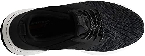 Skechers Men's Classic Fit Delson-Camben Black/White Sneaker 8 M US