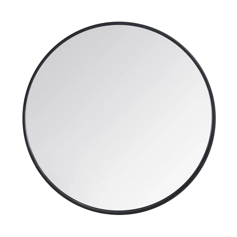 Image of RIZIK STORE Iron Metal Decorative Round Wall Mirror with Hook - HD Clear Glass, Wall Mounted for Bedroom, Living Room, Wash Basin, Vanity, Makeup & Bathroom