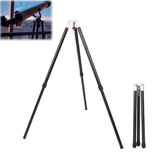 Tripod for Astronomy Telescope, 24.4-42.5 Inch Adjustabe Equatorial Mount Theodolite Tripod for Star Viewing, 3/8 Inch Interface 15KG Loading, Astronomical Telescope Accessory