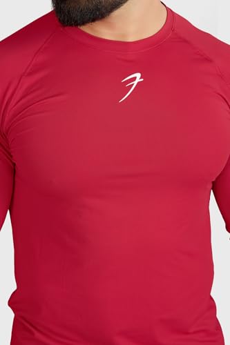 Image of FUAARK Men's Full Sleeves Gym Slim Fit T-Shirt