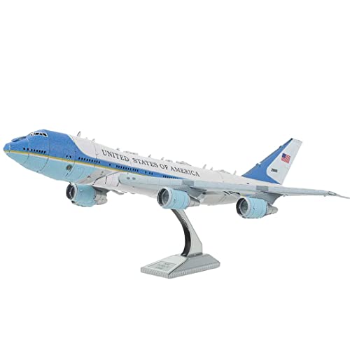 Rompecabezas de metal 3D Boeing 747 Air Force One: kit DIY Fascinations ME1001