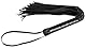 Bad Kitty Peitsche - stimulierender Flogger für Frauen und Männer, Sex-Toy zur intensiven Stimulation, mit langen Striemen, Leder-Optik, schwarz