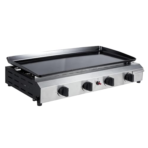 WERKA PRO Plancha à gaz 4 brûleurs