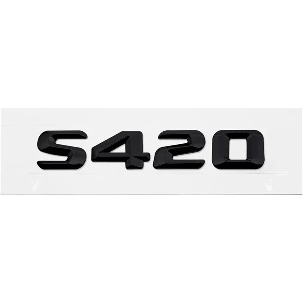 YTQMoreBNZ YYDStes Car Rear Emblem Sticker Trunk Tail Badge Decal Compatible With Mercedes Benz S400 S420 S430 S450 S500 S550 S600 S650