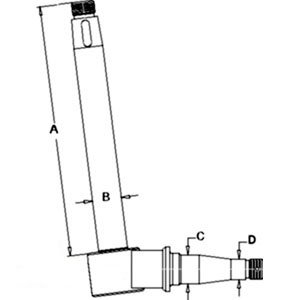 Deutz Tractor Spindle RH Part No: 3389320