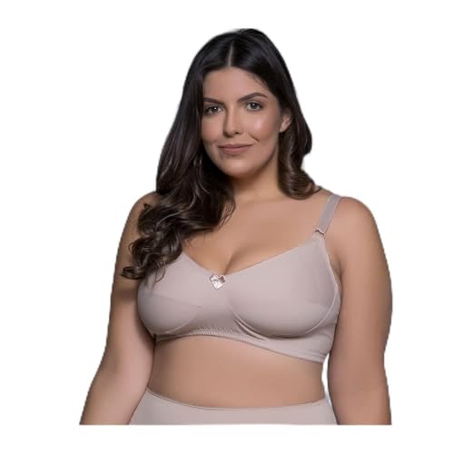 Sutiã Bruvi em Microfibra Sem Bojo Reforçado 1335 CH-Chocolate G