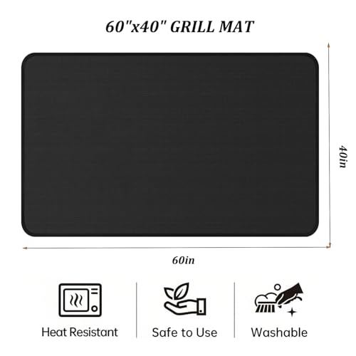 Zwyslfcy SKJDLE 60 X 40 Inch Under Grill Mat For Outdoor Grill, Grill Matt For Outdoor Grill Deck Protector thumb #1
