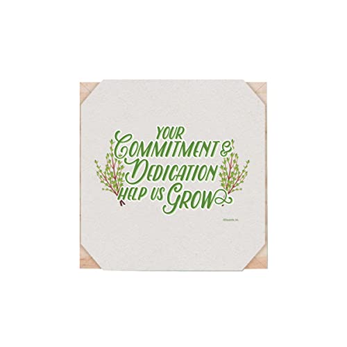 Cheersville Plant Cube Appreciation Gift - Includes Sunflower Seed Packet, Peat Pellet, And 3-Inch Wooden Planter - Employee Teacher Nurse Thank You Gift #TOP1