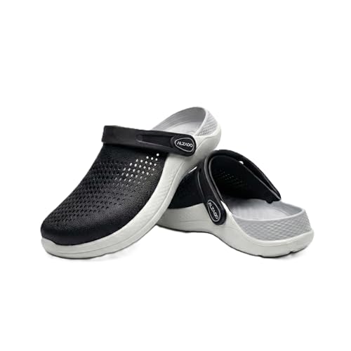 Image of Alzado Men's Classic Casual Sports Clogs /Sandals with Adjustable Back Strap for Adult | Comfortable & LightWeight| Stylish & Anti-Skid| Waterproof & Everyday Use Mules for Gents & Boys..