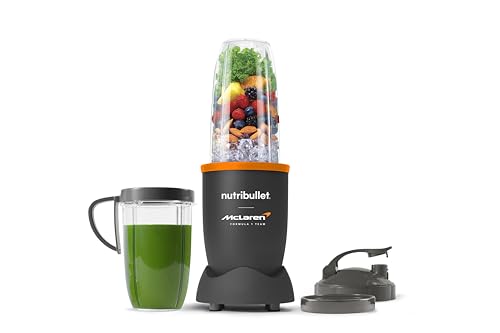 NutriBullet x McLaren F1 Team Pro 900 NB907GO-MC - Personal Blender 900W 6 accessories (incl. 1x 900ml BPA-free Tritan Cup 1x 700ml BPA-free Tritan Cup 1x Handled Drink Ring 1x To Go Lid)