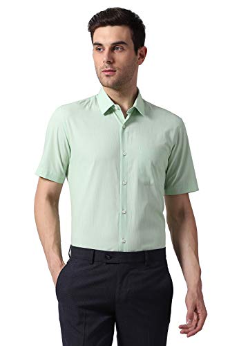 Image of Peter England Men's Solid Slim Fit Formal Shirt