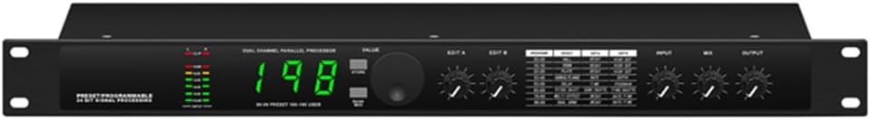 Professional Digital Reverberation Multi Effect Processor Audio Processor Equalizer Easy Install Easy to Use US Plug