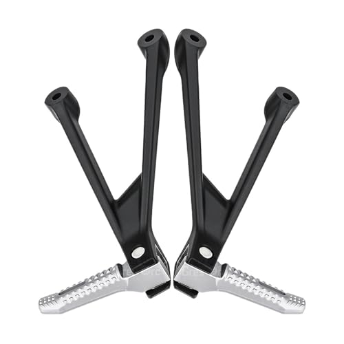 NINOMA Kompatibel Mit BMW S1000R S1000RR 2009–2022 2016 Motorrad-Fußrasten-Pedalhalterungssatz for Den Hinteren Beifahrer(Bracket Silver 2)