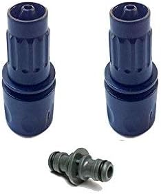 Shop4Choice X2 Black Female Repair Connectors/Joiner Replacement Parts For, Xhose, Expanding Hose, Stretch Hose