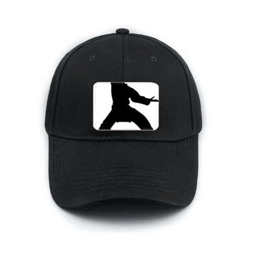 Casquette Kung Fu noire réglable avec visière baseball arts martiaux