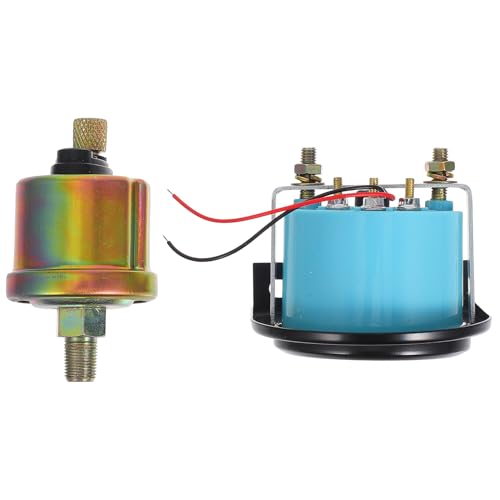 SECFOU 車用油圧計 電圧計付き 高精リアルム油圧モニター 耐久性自動車油圧ゲージキット ほとんどの車種に対応