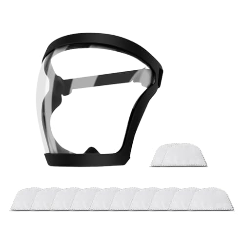 Protective Face Cover - Work Protective Face Cover Hood, Silicone Sealing Design, Protection Gear for Electric Welding, Food Manufacturing, Construction Work | Face Shield for Home Kitchen