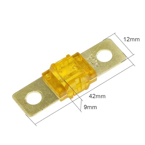 Fusibles ANL chapados en oro para audio de coche, rango 20A-175A, surtido de alta corriente automotriz (5 piezas 20A) miniatura 4