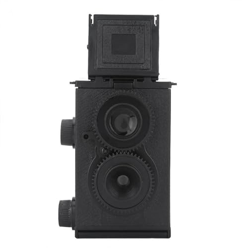 Gettimore Fotocamera reflex portatile da 35 mm, design retrò compatto con compatibilità con pellicola 35 mm/135, corpo in ABS nero per fotografia in movimento