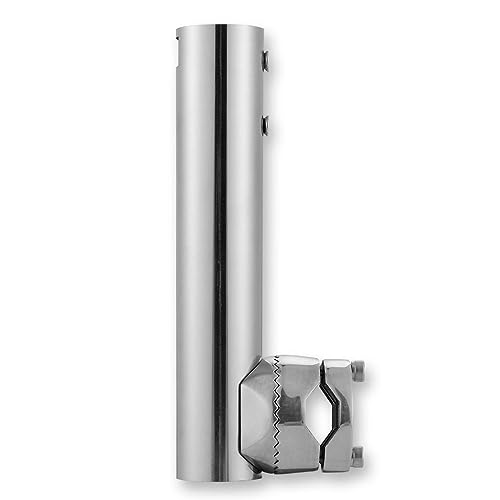 Migkin Stainless Steel Rail Mount for Starlink RV Ladder Mount,Starlink Roof Rack Mount,360° Rotating Pipe Mounting kit for Yacht Sailboat Railing Marine Boat Pole Adapter Tube Holder Base((1',200mm)