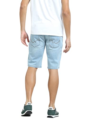 Image of Jack & Jones Men's Slim Fit Low-Rise Cotton Denim Shorts | Everyday Comfort