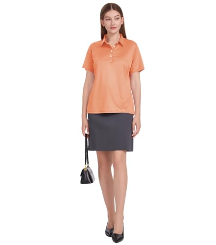 Image of Womens Polo Shirts UPF 50+ Quick Dry Short Sleeve Collared Golf Shirt