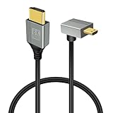 Cavo GELRHONR da micro HDTV a HDTV a 90 gradi, 48 Gbps Ultra Support 8K@60Hz&4K@120Hz, per GoPro,...