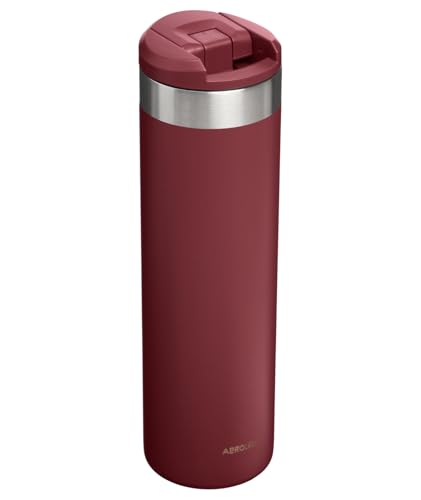 Image of Stanley AeroLight Transit Bottle 20 oz | Locking Drink Through Lid | Leak Resistant Water Bottle or Coffee Travel Mug | Lightweight Insulated Stainless Steel | BPA-Free | Cranberry