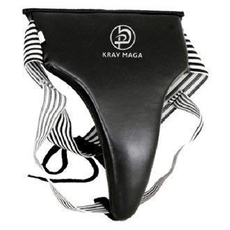 Playwell Krav Maga Ladies Vinyl Deluxe Padded Groin Guard (Large), Black