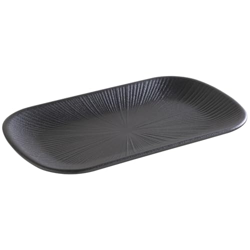APS 85281 GN 1/4 Tablett Nero, 26,5 x 16,5 cm, Höhe 2,5 cm, Melamin, schwarz