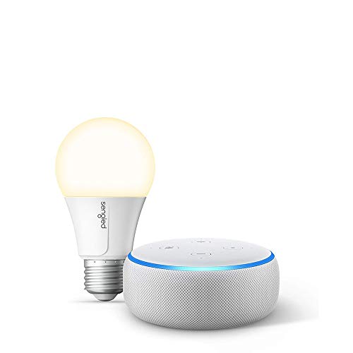Echo Dot (3rd Gen) Sandstone Bundle with Sengled Wi-Fi Smart Bulb