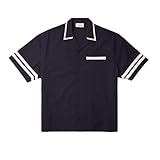 À mettre à jour. Lacoste Short Sleeve Relaxed Fit Woven Shirt Chemise à Bouton Bas, Abysme/Farine, S Homme