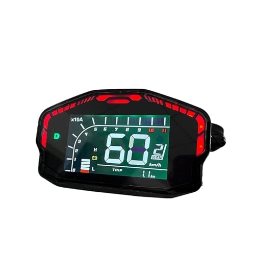 DKD Pantalla de velocímetro LCD Ajustable ONE-LIN/Comunicación CAN-Bus para Controlador EM y Controlador Fardriver