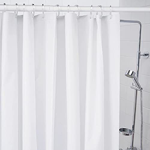1 Cortina Box Banheiro Branca Pvc Antimofo Resistente