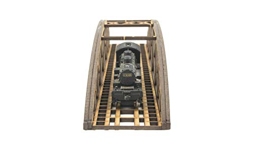 War World Scenics Single Track N-Gauge MDF Bowstring Bridge 200mm (Choose Colour) – Railway Modelling Scale Railroad Model Diorama Rail Layout Landscape - Thumbnail 5