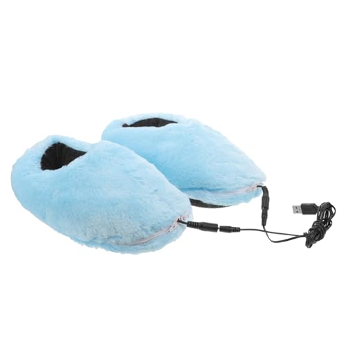 Semelles chauffantes USB contre les pieds froids en pantoufles d'hiver intérieures