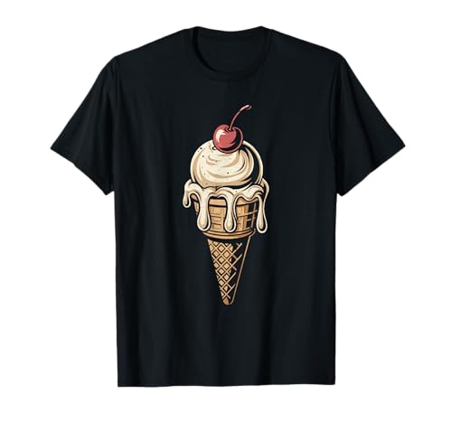 Vintage Helado Retro Verano Gráfico Camiseta