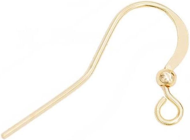 Earring Hooks 30PCS/15Pairs, 14K Gold Plated French Earring Hooks Stainless Steel Ear Wires Fish Hooks, Hypo-allergenic Jewelry Findings Parts for DIY Jewelry Making - Image 4