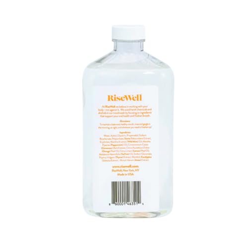 RiseWell Balancing Mouthwash - PH Balancing Alkaline Alcohol Free Mouthwash - Dentist Developed Dry Mouth Rinse - No Added Fluoride and SLS-Free - Wild Mint, 16 Oz