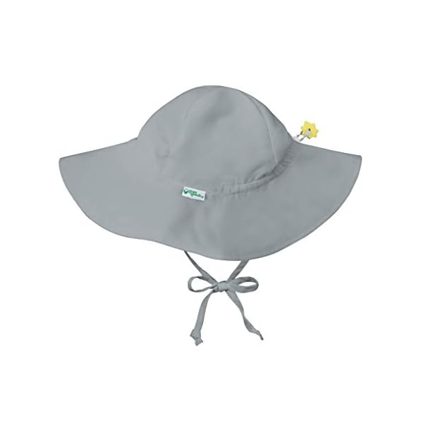 green sprouts - Brim Sun Protection Hat, Grey, 0-6 Monate