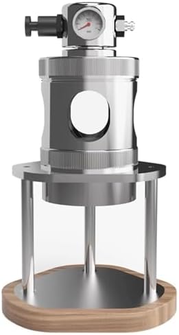 Manual Espresso Coffee Maker, 16 Bar Stainless Steel Pressure Machine, Portable Air Pressure Coffee Maker with Gauge for Home & Camping Use