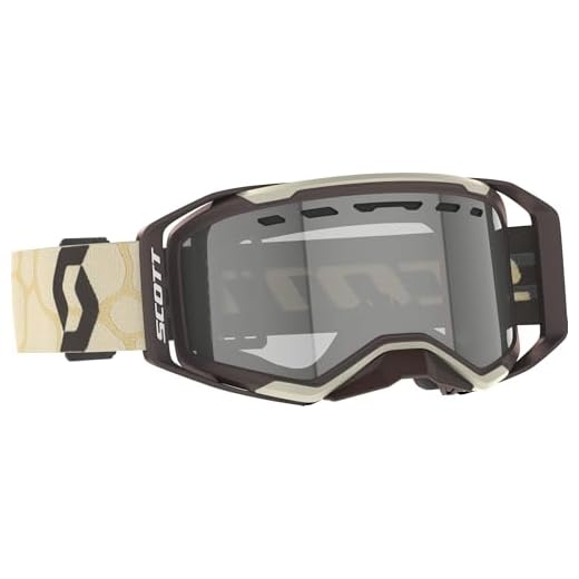 Scott Prospect 2.0 Enduro LS MX Lunettes de cross VTT Marron/beige/gris clair