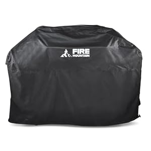 Fire Mountain Cascade Burner Gas BBQ Cover – Weatherproof Grill Cover with Adjustable Straps, Air Vents and Storage Bag (4 Dual Burner)