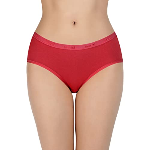Image of Amante Solid Cotton Low Rise Hipster Panty Pack(Pack of 3)